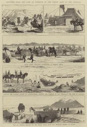 Bocetos del Campamento de Ejercicio del Ejército Indio en el Punjab